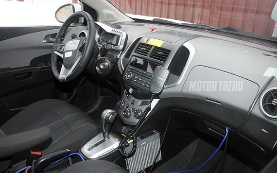 2011 Chevrolet Aveo Interior Spy Shots