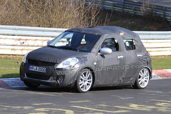 2011 Suzuki Swift prototypes Spied in Nürburgring