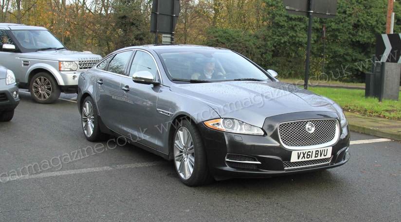 Jaguar XJ: Black gloss limo spy shots