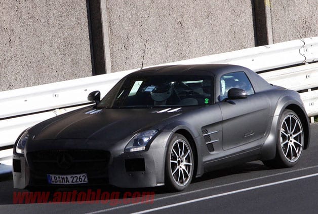 Mercedes SLS AMG 2012 Spied